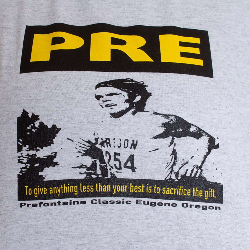 Prefontaine, Grey, Crew Neck, Cotton Blend, Men, Track & Field, 17239